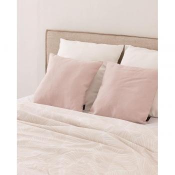 Funda nórdica de algodón popelín 400 hilos cama 90 beige Nijar