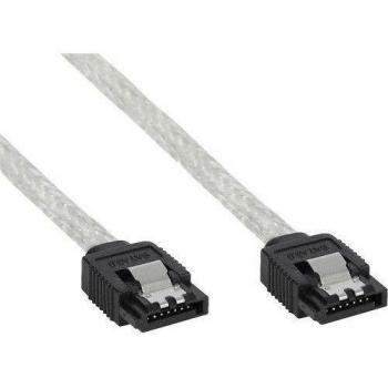 InLine 27305R 0.5m Transparente cable de SATA - Cable SATA
