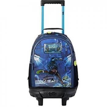 TOTTO MORRAL Rue BOMPER VOLTAR M Mochila con Ruedas, Juventud Unisex, Estampado