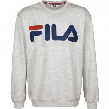 Fila Classic Logo Crewneck Sweatshirt - Light Grey, Men's Size M
