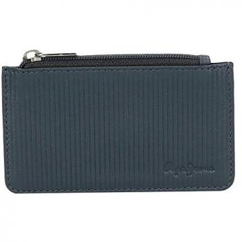 Pepe Jeans Stripe Colors Monedero, 12 cm, 0.04 Litros, Azul
