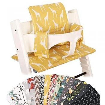 ukje | Cojín para Trona Stokke | Múltiples Colores y Estampados | Hecho a Mano en Europa | Compatible con Stokke, Stokke Tripp Trapp, Trip Trap Stokke, Stokke Trona Evolutiva y Stokke Trona