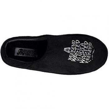 Toxic Threads Hombre Pantuflas Textil Acolchado Sensacion Suave Relax Zapatos Vano 43.5