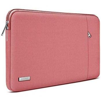 TECOOL Funda Ordenador Portátil de 15,6 Pulgadas, Bolso Protectora Acolchada Funda Blanda para 15,6'' HP Lenovo Acer ASUS DELL Huawei Samsung PC Portátiles Chromebook, Nuevo Rosa