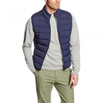 ECOALF ST. Moritz Man, Chaleco para Hombre, Azul / 165, XL