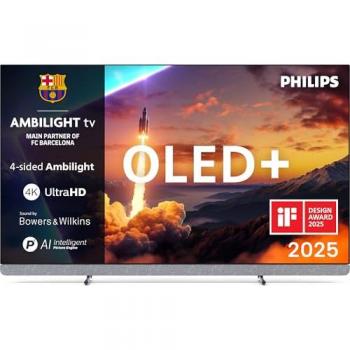Televisor OLED+ Philips Ambilight 55OLED910/12 55 4K UHD Smart TV Google TV Dolby Vision Atmos Bowers & Wilkins
