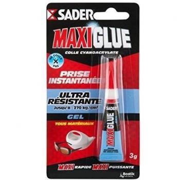 Bostik SA AT175210 - 175210 Sader Colle gel maxi-pegamento 3 g