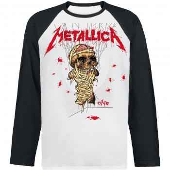 Metallica One Landmine Manga Larga Blanco-Negro XXL