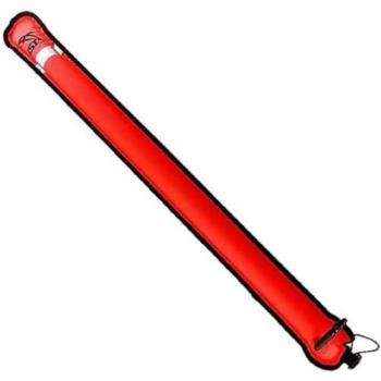 Boya de Seguridad Deco Ist Dolphin Tech A4, Inflador Oral y Reflectante, Chaleco Salvavidas Unisex Adulto, Rojo, Talla Única