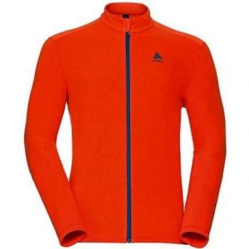 Odlo Midlayer Full Zip LE Tour Chaqueta de Forro Polar, Hombre, Naranja, XX-Large