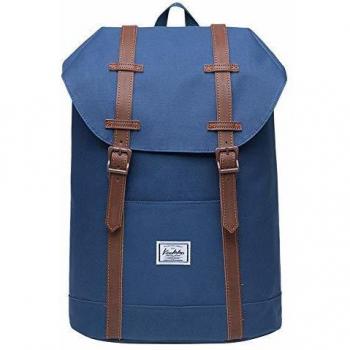 KAUKKO Mochila Tipo Casual de Hombre y Mujer para Portátil para Escuela, Viajes o Senderismo Mini tamaño Azul
