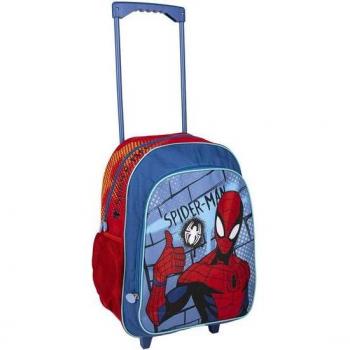 Mochila con Ruedas Spiderman Marvel 41cm Escolar Azul