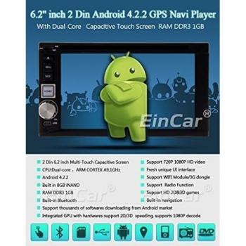 Android 4.2 del sistema operativo de coches GPS DVD 6.2 pulgadas en el tablero de coches de všªdeo DVD GPS Soporte Navegaciš®n Wfi Internet tš¢ctil capacitiva Bluetooth Doble 2 Din Car Audio EstšŠreo