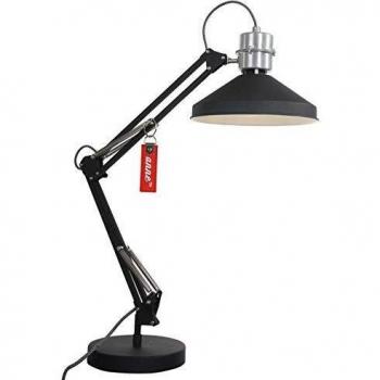 Lámpara de mesa Zappa - Negro Mate, Estilo Industrial, Metal