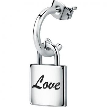 Pendientes Love de acero blanco - Elegancia y estilo en tu look