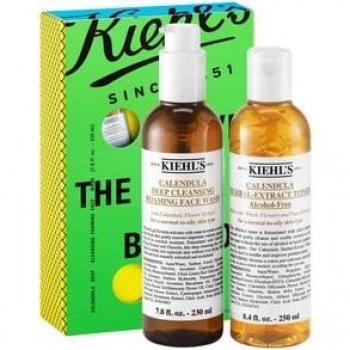Set de Cuidado Facial Deja el Aceite Atrás - Limpieza Profunda con Caléndula (230 ml Gel Espumoso + 250 ml Tónico Sin Alcohol)