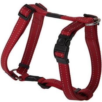 Rogz Utilidad Grande 3/4-inch Fanbelt Reflectante Ajustable Perro h-Harness