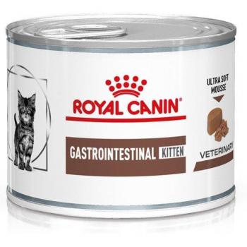 Royal Canin Feline Health Nutrition Gastrointestinal Kitten Wet Food, Mousse in Loaf, 195g Can - Pack of 12