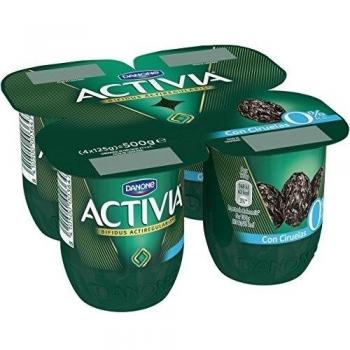 Activia con Ciruelas 0% M.G. 4x120 g