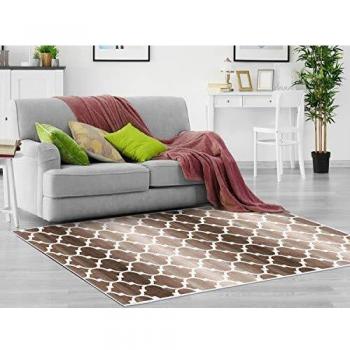 Homemania AKC-24268 - Alfombra Estampada Lily 4 impresión, Moderna, Multicolor de Tela, 160 x 230 cm