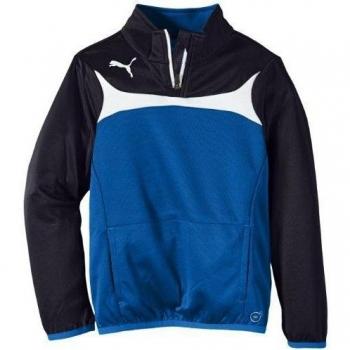 PUMA Sweatshirt Esito 3 1/4 Zip Training Top - Sudadera de fútbol para niña, color azul, talla 12 años