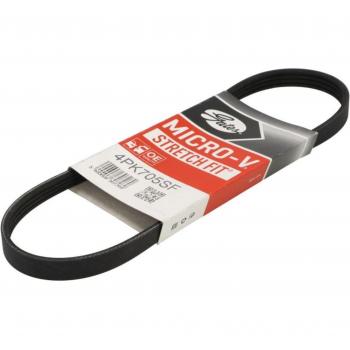 Correa acanalada en V GATES 4PK705SF, Correa trapecial poli V GATES 4PK705SF