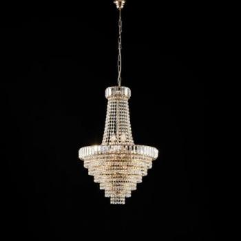Araña Contemporánea Vladimir Oro 8 Luces E14 con Strass