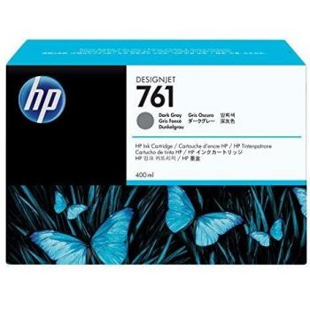 HP 761 (CM996A) Dark Gray Original DesignJet Ink Cartridge, 400 ml