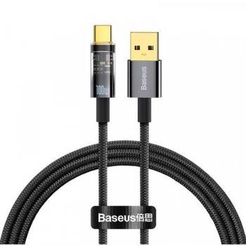 Cable Baseus USB a USB-C 100W 1m Carga Rápida Negro