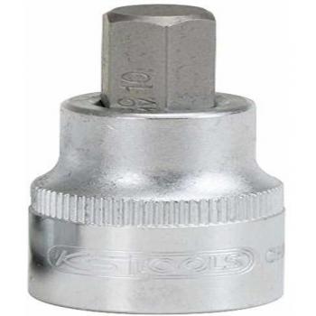 Llave de cubo KS Tools 1/2 con inserto hexagonal corto de 5 mm
