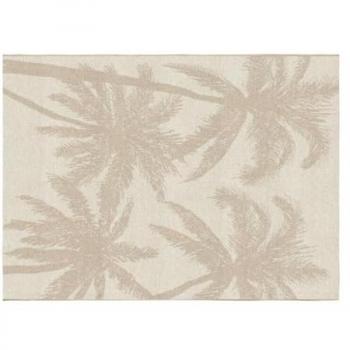 Alfombra Beige de Interior o Exterior con Palmeras - 150 x 200 cm - Beneris