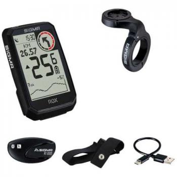 Sigma ROX 4.0 Endurance - Ciclocomputador GPS con Frecuencia Cardíaca y Sensores, Batería de 41 Horas, Resistencia al Agua IPX7