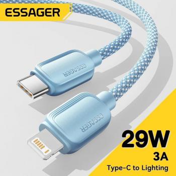 Cable USB Tipo C a Lightning 20W Rápido para iPhone 14/13/12/11 Pro Max XS, Compatible con iPad y MacBook, 2m Rosa