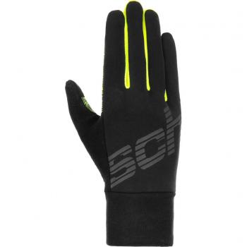Reusch Ian Touch Tec Guantes de Portero Negro con tecnología Touch-Tec, diseño ergonómico, palma de látex para agarre superior, refuerzos en los dedos y sistema de ajuste elástico