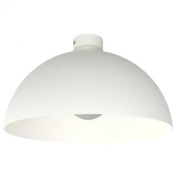 Plafón Monocolor Cassis E27 40 cm Blanco Metalizado