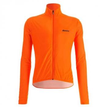 Chaqueta Impermeable Cortavientos Santini Nebula Naranja para Hombre