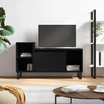 Mueble para TV de madera contrachapada negro 100x35x55 cm vidaXL