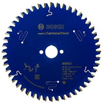 Bosch Hoja de Sierra Circular Expert para Panel Laminado 160 x 20 x 2,2 mm, 48 Dientes - Corte Uniforme y Vida Útil Prolongada