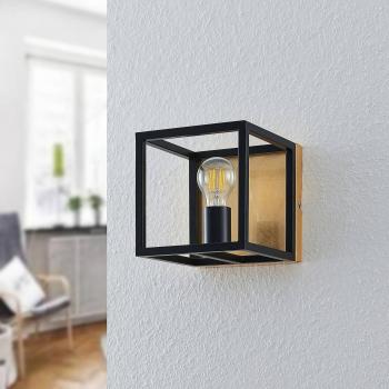 Aplique de pared Lindby Miravi, acabado dorado, estilo vintage, hecho de metal, para salón y comedor, 1 llama, casquillo E27