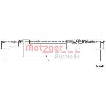 Cable de Freno de Mano Metzger 10.6044 - Coeficiente de Tracción Alta