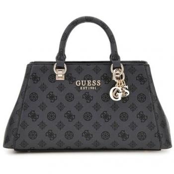 Guess Evelune Logo Gray Handbag with Adjustable Shoulder Strap