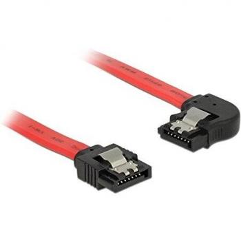 DeLOCK 83963 - Cable de SATA 0,3 m SATA 7-pin Negro, Rojo