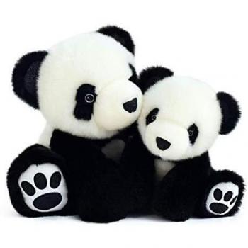 Histoire d'Ours HO2867 So Chic Panda Noir, 25 cm, Color Negro