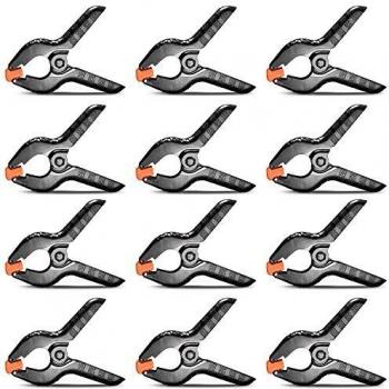 Neewer 12-Pack Abrazadera de Resorte Muselina de Fondo 11,4 centímetros Trabajo Pesado para Estudio Fotografía Fondos, Lienzos, Obras de Arte o Aplicación de Casa