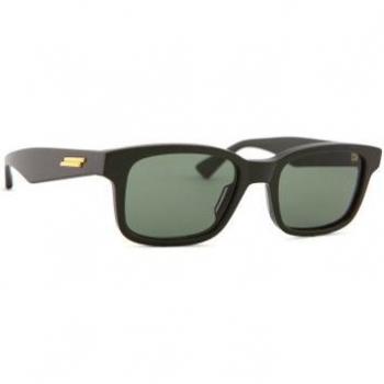 Bottega Veneta BV1146S 003 53 Emerald Green Wayfarer Acetate Sunglasses for Men, Size: ONE SIZE