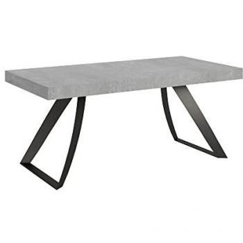Mesa extensible Proxy 90x180/440 cm cemento con estructura antracita