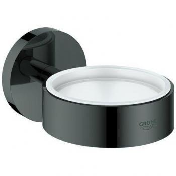 Grohe Essentials - Soporte para vaso / dispensador Hard Graphite
