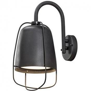Konstsmide Perugia Down-Lámpara de Pared, Color Negro, 7526-750