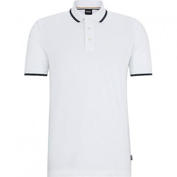 BOSS Parlay 190 Regular Fit Men's Polo Shirt - White - Size M
