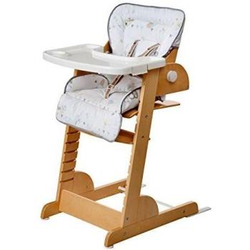 Roba-Kids 275067NLF183 - Trona evolutiva reclinable en madera con reductor de asiento.